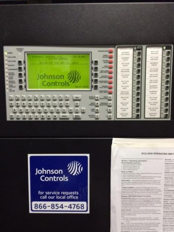 Control panel used to zone off sprinkler systems.