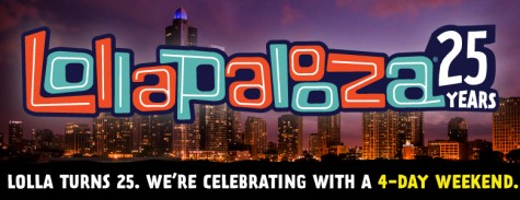 Lollapalooza adds a fourth day to the festival in celebration of 25 years in Chicago.