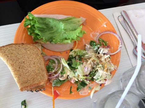 "Pavo Frio" and side salad.