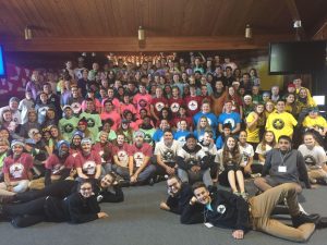 Retreat participants took time at the end of the activities for a group photo to capture the event. 